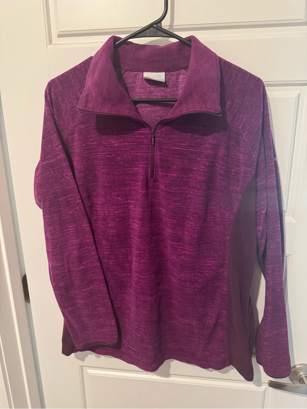 Women's Columbia Quarter-Zip Pullover - Purple